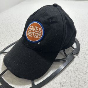 Dave & Buster's Winner Adult One Size Fits Most Adjustable Baseball Hat Black
